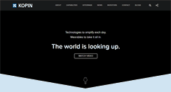 Desktop Screenshot of kopin.com